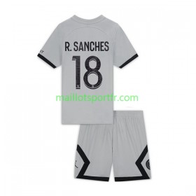Maillot de Foot Paris Saint Germain R.Sanches 18 Enfant Exterieur 2022/23